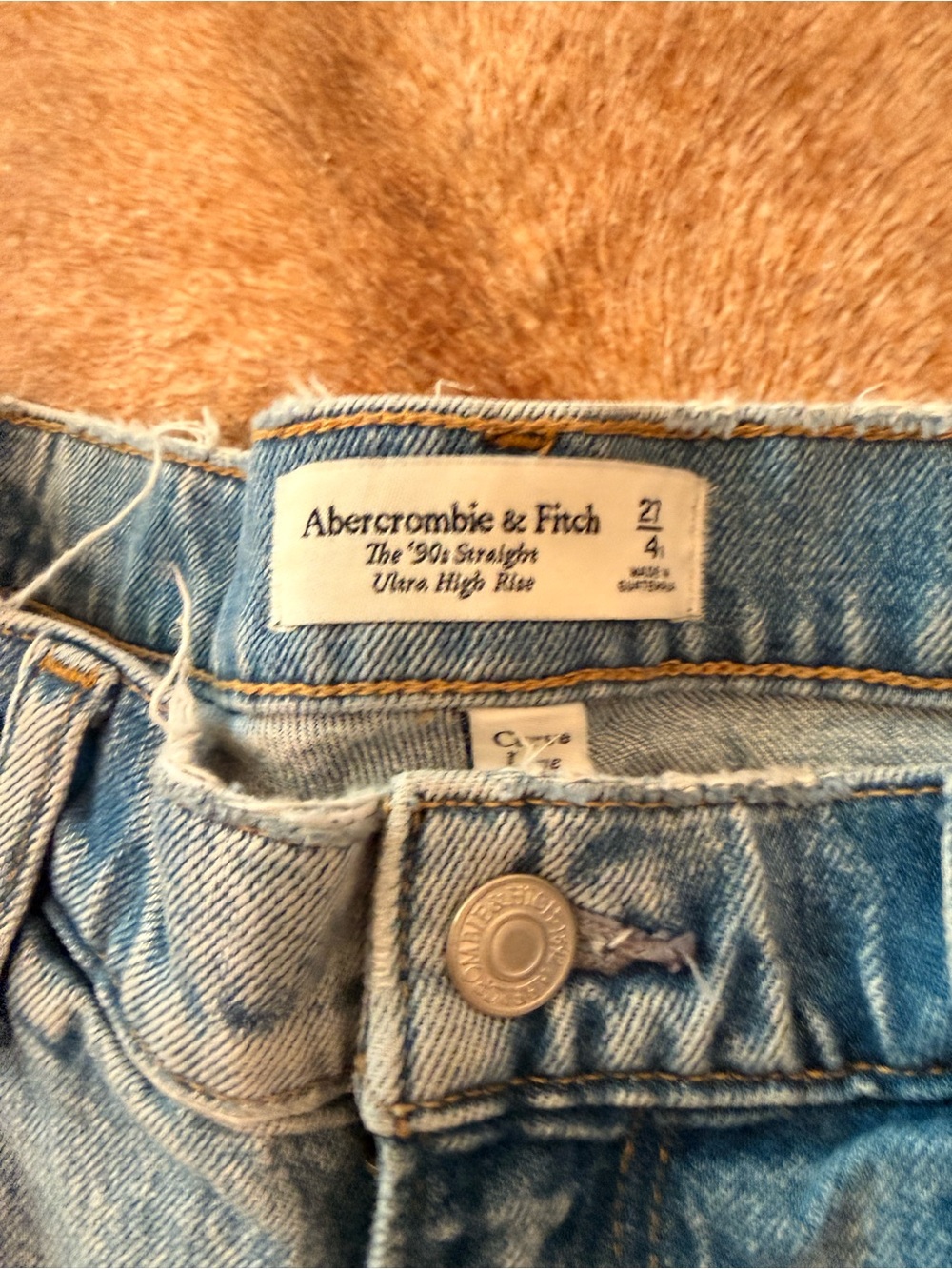 Abercrombie & Fitch Curve Love Split Hem Ultra High Rise Skinny Jeans 4 or 27! - Picture 7 of 7